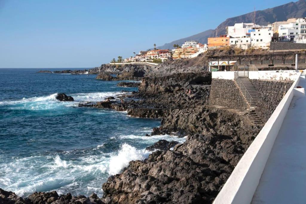 First Line Ocean View Studio Puerto de Santiago  Esterno foto