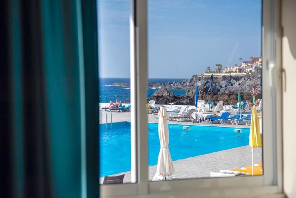 First Line Ocean View Studio Puerto de Santiago  Esterno foto