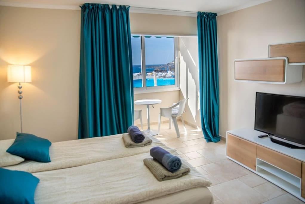 First Line Ocean View Studio Puerto de Santiago  Esterno foto
