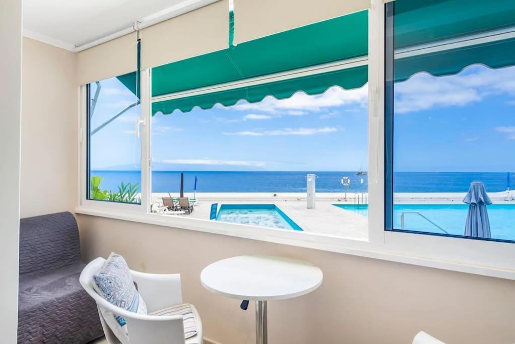 First Line Ocean View Studio Puerto de Santiago  Esterno foto